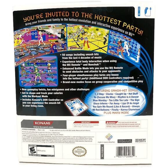 Wii Dance Dance Revolution Hottest Party Game and Controller Nintendo Wii Bundle - Picture 3 of 11